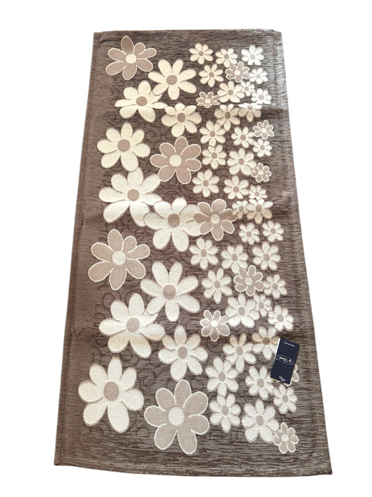 Tappeto Margherite 55 x 115 tortora